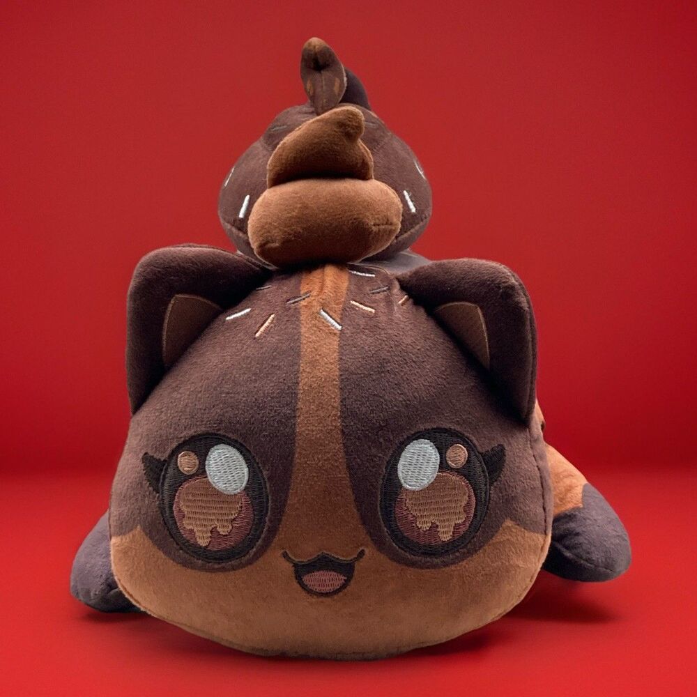 Aphmau Meemeows Chocolate Ice Cream Cat 6” Plush Stuffed VidCon 2025 Catface